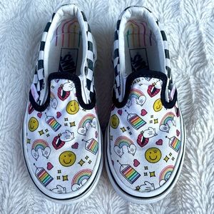 EUC Kids Flour Shop Slip on Vans